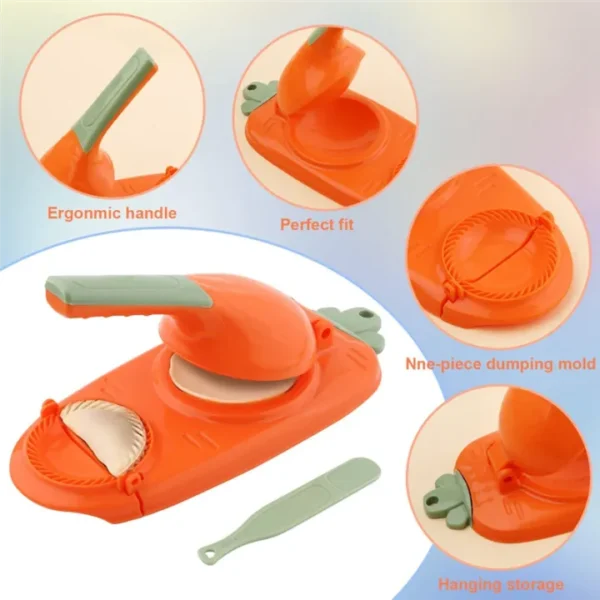 3-in-1 Vegetable Cutter & 2-in-1 Dumpling Maker Deal – Kitchen Combo - Image 2