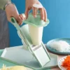 5-in-1 Stainless Steel Manual Vegetable Slicer – Safe & Multifunctional Cutter - Image 2