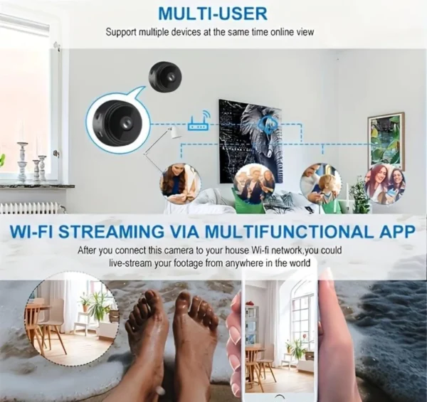 Hidden Spy Camera – 1080P Full HD Wireless Mini Cam with Night Vision & Motion Detection - Image 2