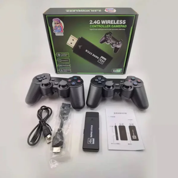 RTS Portable 4K Quadcore Game Console – Retro Gaming, Wireless Controllers