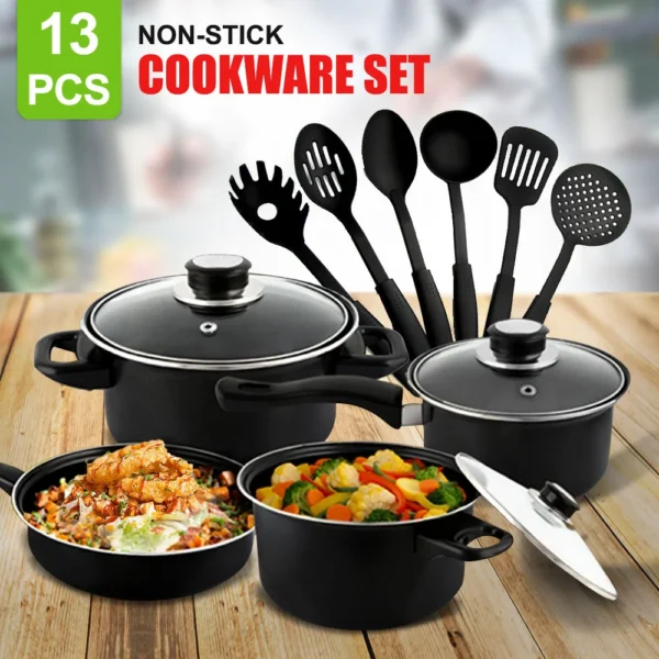 Royal Mark 13-Piece Cookware Set – Non-Stick, Durable & Heat-Resistant