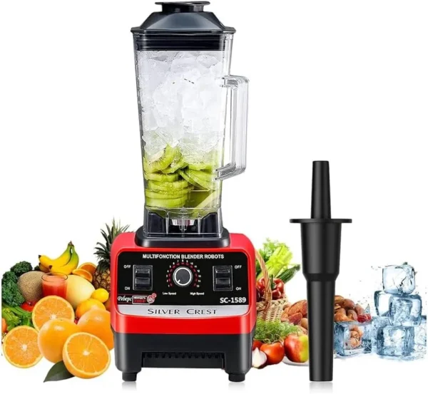 Cyber Silver Crest Powerful Blender – High-Speed, Automatic, Multi-Function - Image 2
