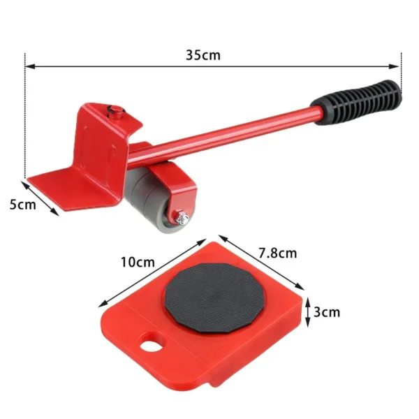 Furniture Lifter Mover Tool Set – 5PCS Heavy-Duty Lifting Wheels for Easy Moving - Image 4