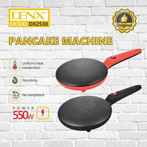DENX Pancake Machine DX2530 – 550W Non-Stick Electric Crepe Maker - Image 2