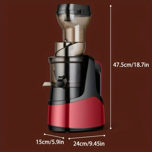Denx Slow Citrus Juicer – Cold Press, 1L-1.5L, Non-Slip Base, Easy Clean, Multi-Filter, Ice Cream Function - Image 4